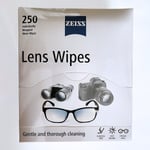 Zeiss Optical Moist Lens Cleaning Wipes x 250 Glasses Camera Binocular Telescope