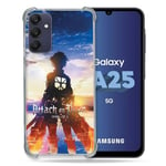 Cokitec Coque Renforcée pour Samsung Galaxy A25 5G Manga Attaque Titans Soleil