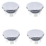 Shining House - Couvercle de Trop-Plein pour Lavabo, 4 Pcs Anneau de Débordement d'Évier, Bouchon Trop Plein Lavabo, Couvercle de Trop-Plein de Trou