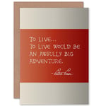 Barrie Peter Pan Adventure Blank Greeting Card With Envelope