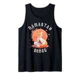 Namastay Sober Fox NA AA Alcoholics Anonymous Mediation Tank Top