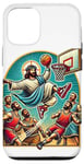 Coque pour iPhone 12/12 Pro Ballin with the Messiah Rejoignez la communauté Jesus Basketball