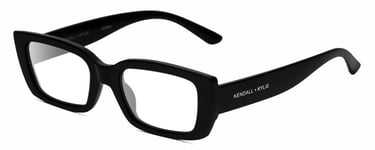 Kendall+Kylie KK5137CE GEMMA Designer Reading Glasses Gloss Black Rectangular 51