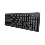 Trust ODY II Clavier sans Fil Silencieux AZERTY Français, Touches Plates Flottantes, Résistant aux Éclaboussures, Récepteur USB RF 2.4GHz, Clavier pour PC, Ordinateur Portable, Mac - Noir