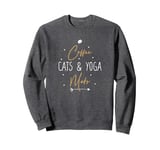 Coffee Cats and Yoga Mats Sweatshirt