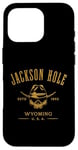 iPhone 16 Pro Jackson Hole Wyoming USA Estd 1892 Skull Souvenir Design Case