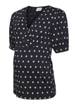 bestseller a/s Women's Mlhazel Tess SS Jersey Top 2f, Parisian Night/AOP: Nomad dots, M