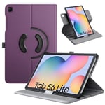 TiMOVO Coque pour Samsung Galaxy Tab S6 Lite 2024/2020/2022, Étui de Protection Rotatif à 90° avec Boucle de S Pen, Housse Auto Réveil/Sommeil pour Galaxy Tab S6 Lite 10,4", Violet