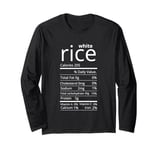 Cute Rice Design For Men Women White Food Cooker Rice Lover Long Sleeve T-Shirt