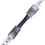 Skarv med ledning till LED-strip - 10mm, RGB, IP20, 5V-24V