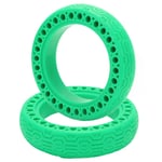 (Green)8.5x2.0 Electric Scooter Hollow Solid Tires Anti Puncture Non Slip T GF