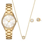 Montre Femme + Collier + Boucles d'oreilles MICHAEL KORS LAURYN MK4849SET Acier