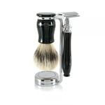 Chatsworth Shaving Set Imitation Ebody Safety Razor - Synthetic