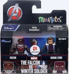 Marvel Minimates The Falcon & Winter Soldier Falcon & Baron Zemo 2-Pack 