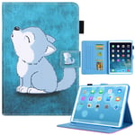 Trolsk Wallet Folio - Cute Wolf (iPad mini 7/6)