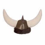 Deluxe VIKING HELMET Soft material Vikings Fancy Dress Norse Accessory Hat Horn