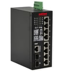 ROLINE Switch Gigabit Industriel, 10 Ports, PoE+, Smart Managed, 240W