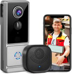 Wireless Video Doorbell Camera with Chime,1080P HD Smart Door Bells... 