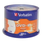 Dvd-R Verbatim Imprimable Et Non 4.7GB 16X 120Minuti 50/100/150