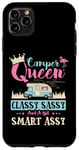 Coque pour iPhone 11 Pro Max Camping-car Queen Classy Sassy Smart Assy Fun Camping