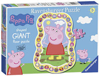 Ravensburger- Peppa Pig Puzzle de Sol géant 24 pièces pour Enfants à partir de 3 Ans, 5545