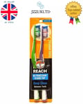 Reach Toothbrush Medium Ultra-Clean Floss Tip Toothbrush 2 Brushes