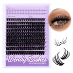 Lash Clusters Upper and Lower Eyelash Clusters 0.07mm 60D Wispy Cluster Lashes Mixed 10-16mm DIY Lash Extensions Cluster Individual Eyelashes with Bottom Eye Lashes(60d-mix10-16)