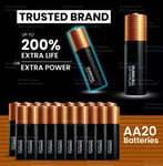 Duracell Optimum AA Batteries - 20 Pack for Devices, Remotes, Smoke Alarms