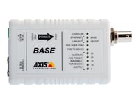 Axis T8641 Ethernet Over Coax Base Unit Poe+ - Medieomformer - 100Mb Lan - Over Coax - 10Base-T, 100Base-Tx - Rj-45 / Bnc - For Axis P1346, P1346-E, P5534, P5534-E