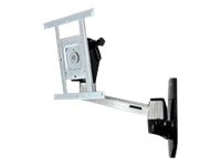 Ergotron LX HD Wall Mount Swing Arm - Kit de montage (bras pivotant, bouton) pour TV (inclinaison et rotation) - aluminium - Taille d'écran : jusqu'à 42 pouces - montable sur mur