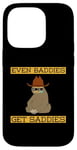 Coque pour iPhone 14 Pro Even Baddies Get Saddies Funny Sloth Cowboy Humour