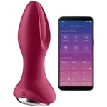 Satisfyer Rotator Plug 2+ App-styrd Roterande Vibrerande Analplugg - Fuchsia