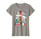 Half English Half Irish Girl Ireland England Flag Éireann T-Shirt