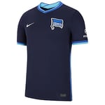 Nike Homme Hertha Bsc Berlin, Saison 2021/22, Équipement de Jeu, Away Maillot, Blackened Blue/White, L EU