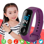 Montre Connectée M3 Pour Enfants,Écran De Document,Bracelet De Sport,Activité,Course À Pied,Suivi De La Fréquence Cardiaque,Connecté,Enfant - Type M329