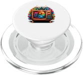 Vintage Television TV Retro 70s 80s PopSockets PopGrip for MagSafe