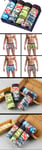 Male Quality 4pcs Design Colour Underpants Underwear Packing Pouch Boxer Shorts