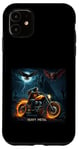 Coque pour iPhone 11 Heavy Metal Thrash Hard Rock Horreur Rocker Tenue moto