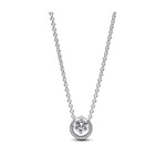 Pandora Sparkling Round Halo Pendant Collier kaulakoru 391174C01-45