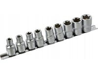 Geko Set Med 10 St 1/2"E 10-24 Torx Hylsor Geko Profi G10160