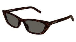 Lunettes de Soleil Saint Laurent Sl 277 010 Havana Yeux de Chat Unisexe