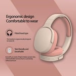 Langattomat Bluetooth-kuulokkeet, langattomat korvakuulokkeet, kannettava melua vaimentavat kuulokkeet, 10H-akku, HiFi Bluetooth-yhteensopiva 5.1-stereo Over Ear pelikuulokkeet vaaleanpunainen