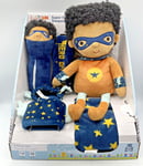 Littletown Super Hero Sleepover Set boy plush doll blanket gift new boxed