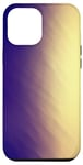 Coque pour iPhone 14 Pro Max Dégradé de couleur violet et jaune