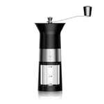 Bialetti Moulin à Café Manuel, Acier Inoxydable, Noir mat