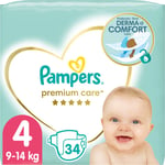 Pampers Premium Care Size 4 engangsbleer 9-14 kg 34 stk.