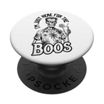 Summerween I'm Just Here For The Boos Funny Zombie Cocktail PopSockets Swappable PopGrip