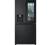 LG InstaView GMG860EPBE Smart Fridge Freezer - Matte Black, Black