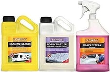 Fenwicks Triple Pack - Caravan Cleaner - Black Streak Remover - Bobby Dazzler