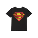 Official DC Comics Superman Original Superman Crackle Logo Kids' T-Shirt